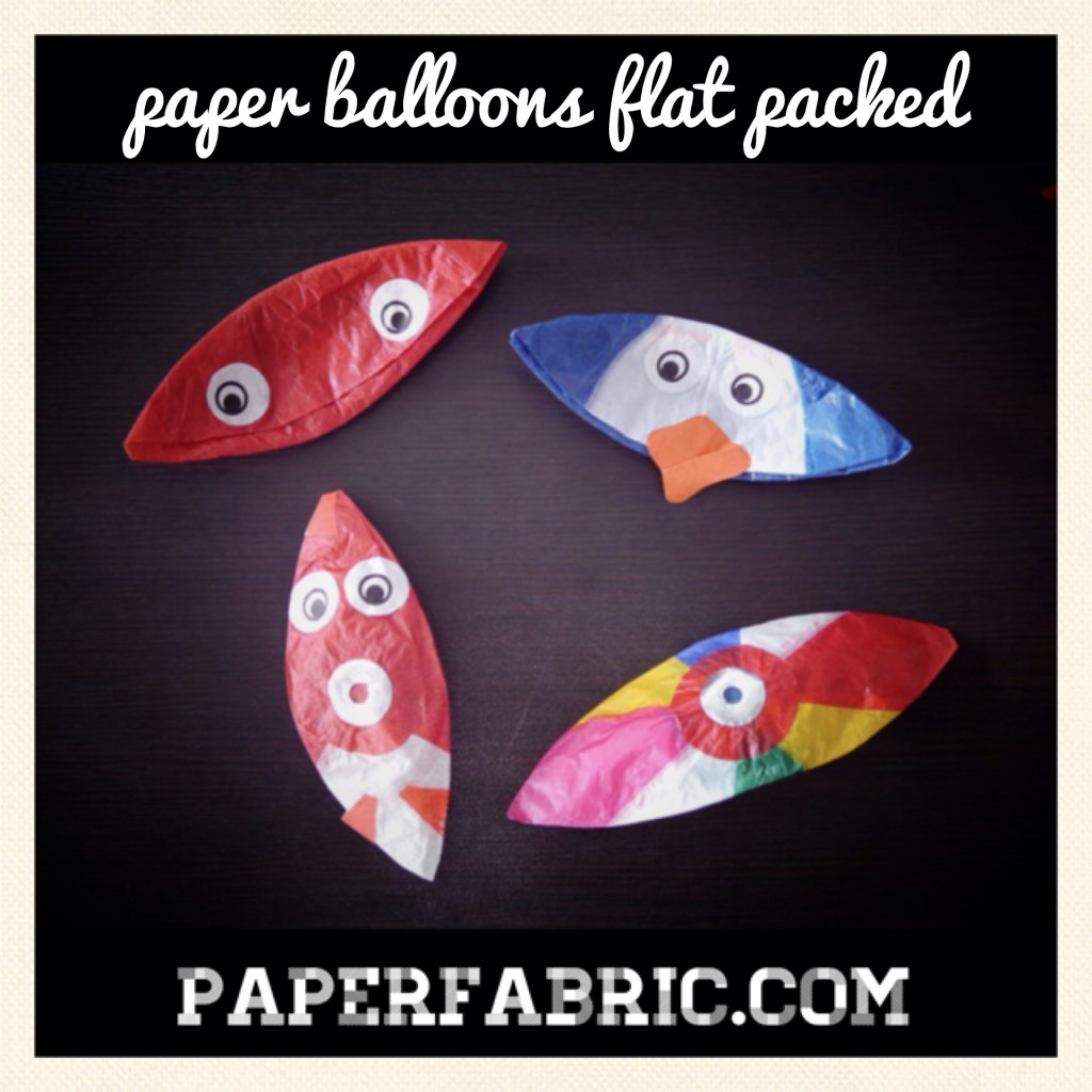 Flat Packed Paper Balloons