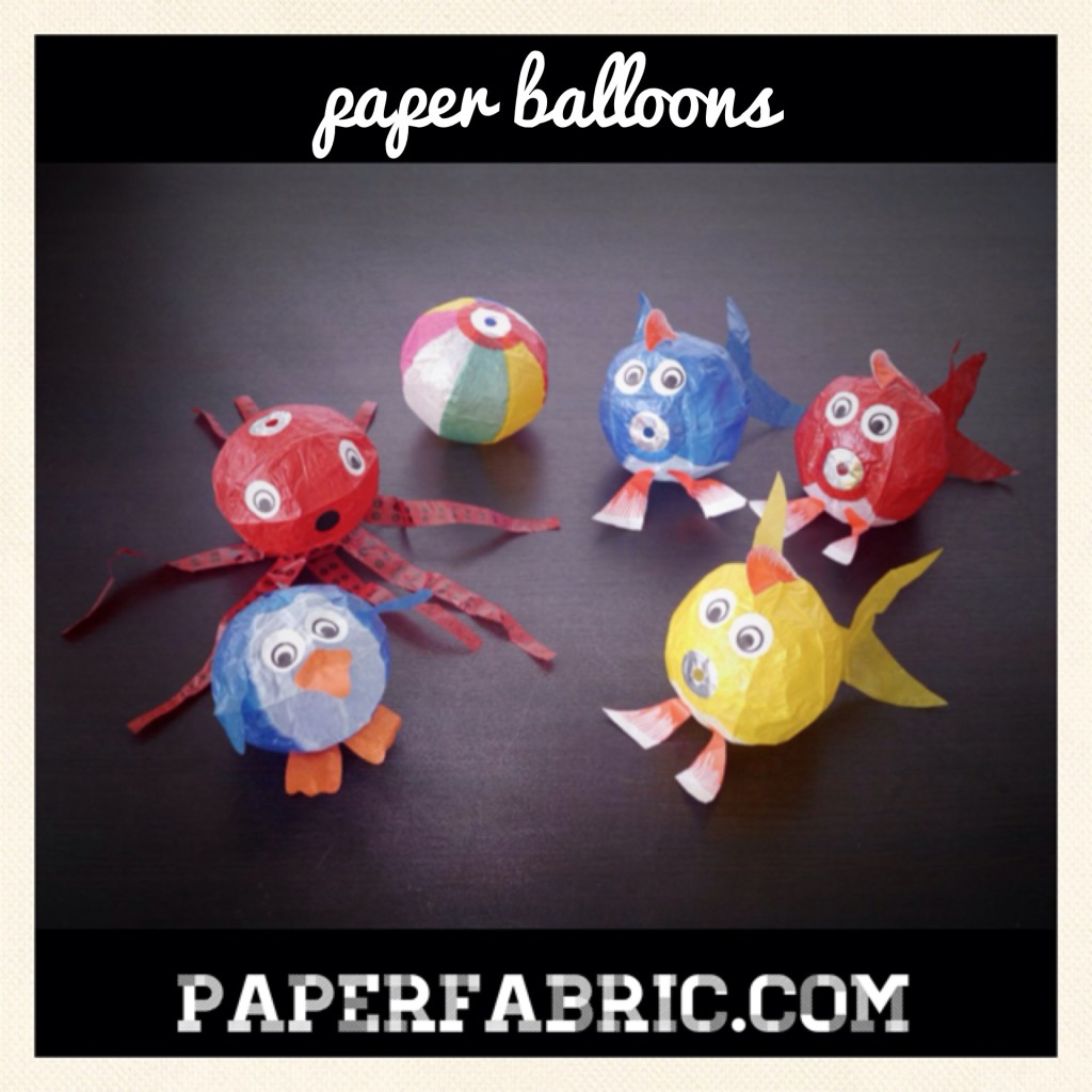 Paper Balloons Inflated